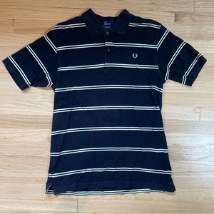 Fred Perry M1251 Striped Polo - Black/Blue/Green